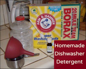 Homemade Dishwasher Detergent Recipe