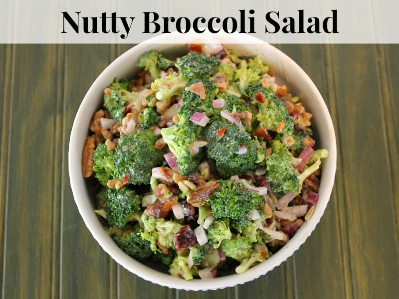 Quick and easy Recipe for Nutty Broccoli Salad 