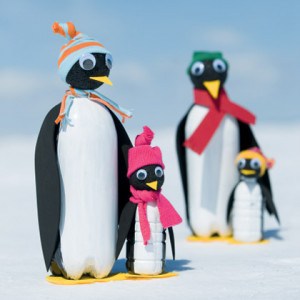 How to make penguins from recycled soda bottles
