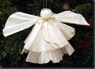 How to make an angel with a coffee filter