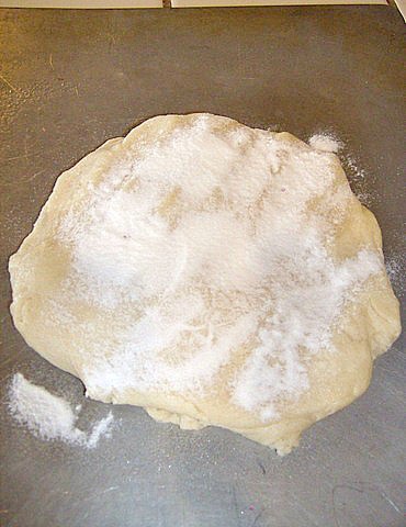 Rolling out shortbread or sugar cookie dough plus a recipe for shortbread
