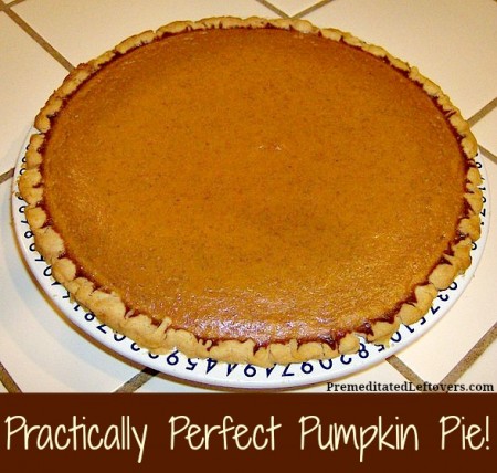 Practically Perfect Pumpkin Pie Recipe