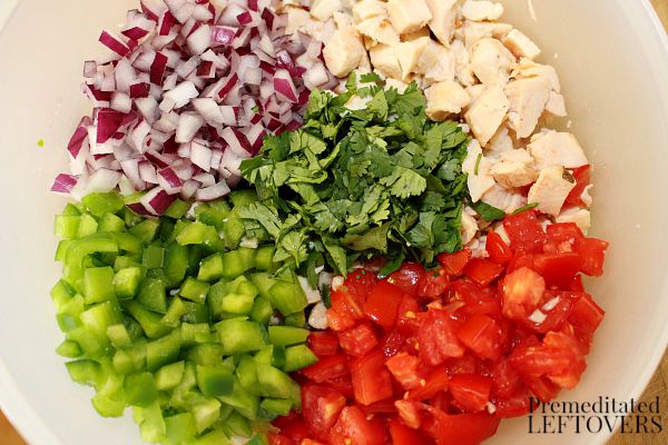 Ingredients for Fiesta Chicken Salad Recipe