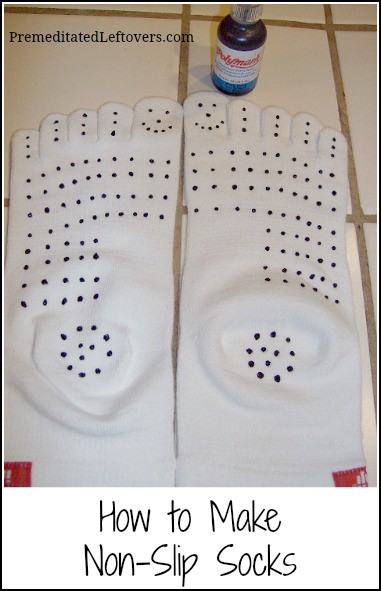 How to make DIY non-slip socks, tights, mitts + gloves