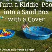 Turn a Kiddie Pool into a Sand Box