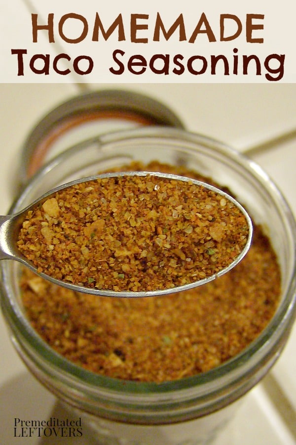 homemade taco seasoning mix recipe using spices from your pantry