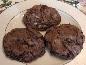 Flourless Chocolate Walnut Cookie