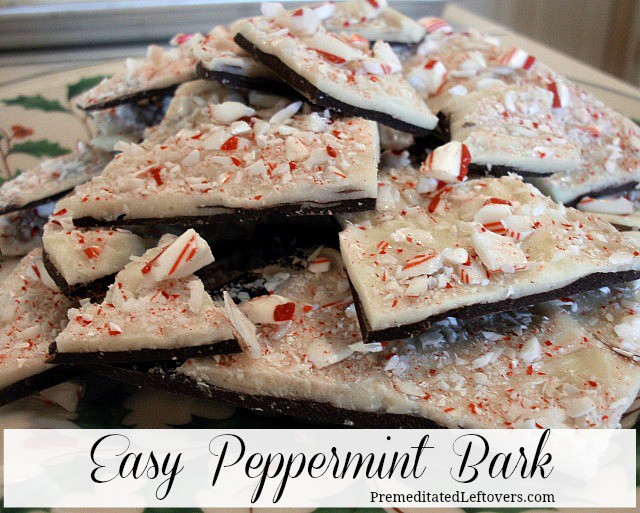 A quick and easy Peppermint Bark Recipe using candy canes and chocolate chips. Only 3 ingredients! Use the microwave to make this peppermint bark recipe.