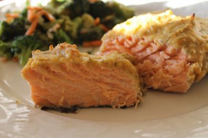 Hummus Crusted Salmon Recipe (640x425)