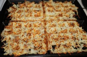 Directions for making crispy hash-browns