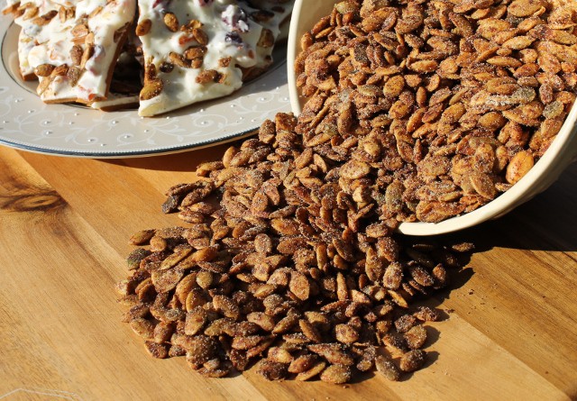 Roasted Pumpkin Seeds Recipe with Pumpkin Pie Spices Pumpkin Pie Spiced Pumpkin Seeds Recipe