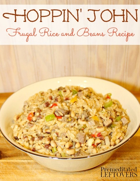 Hoppin' John Recipe - A New Year's Day tradition and a frugal recipe for the rice and beans budget