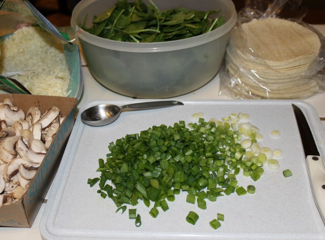 spinach and mushroom quesadillas recipe