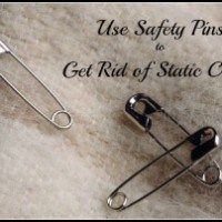 Use Safety Pins to Get Rid of Static Cling