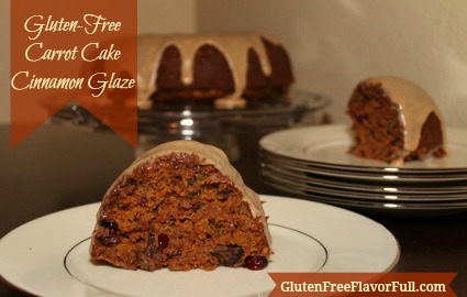 Gluten-Free Carrot Bundt Cake with Cinnamon glaze