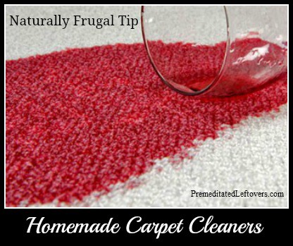Homemade Carpet Cleaners and Carpet Stain Removers - including tips for getting red wine out of carpet