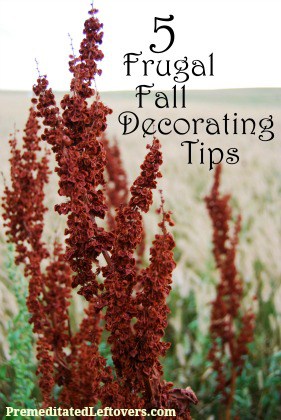 5 Frugal Fall Decorating Tips - Decorate your home for fall without blowing your budget with these DIY decor ideas.