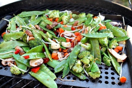 Grilling Vegetables for a Stir-Fry