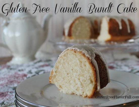 Gluten-Free Vanilla Bundt Cake Recipe with Vanilla Bean Glaze - This gluten-free bundt cake is easy to make and so delicious you will never guess it is gluten-free.