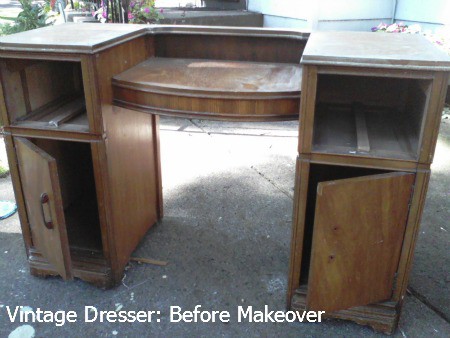 Vintage Dresser before makeover