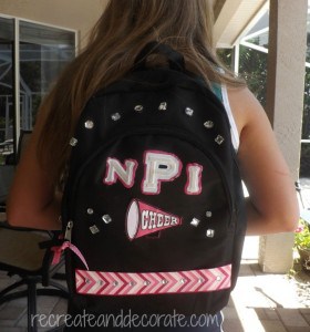 how to decorate a backpack - create a custom backpack for your child with monogram letters