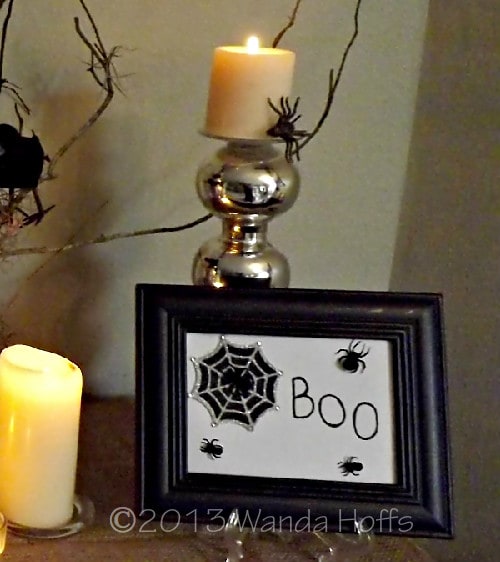 Boo Sign for Halloween - directions for making this sign