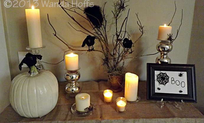 Easy,  Elegant, and Inexpensive Halloween centerpiece for your table