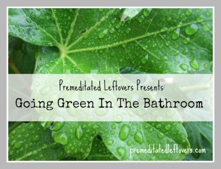 Going Green Series: Going Green In The Bathroom