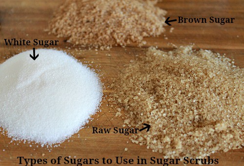 What types of sugar can you use in sugar scrubs? Pick a different type of sugar based on how you are going to use the sugar scrub.
