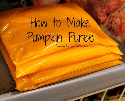 How to make pumpkin puree and how to freeze pumpkin puree