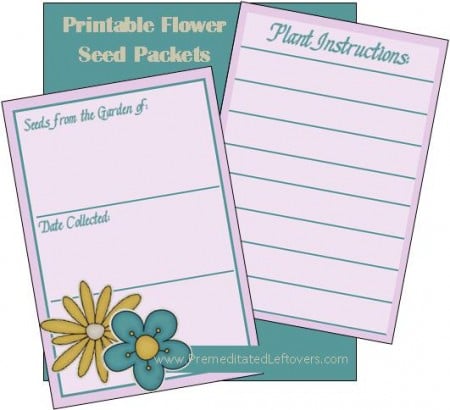 Printable Flower Seed Packets(1)