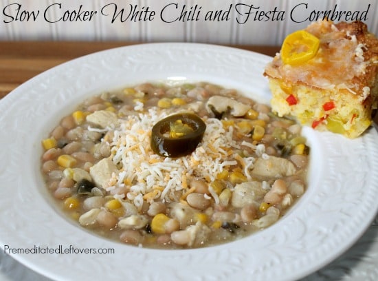 Slow Cooker White Chili and Fiesta Cornbread with Lindsay Peppers from Save Mart