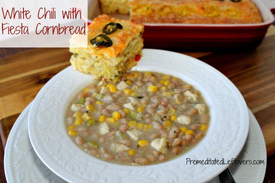 White Chili and Fiesta Cornbread with Lindsay Peppers #FreshFinds from Save Mart