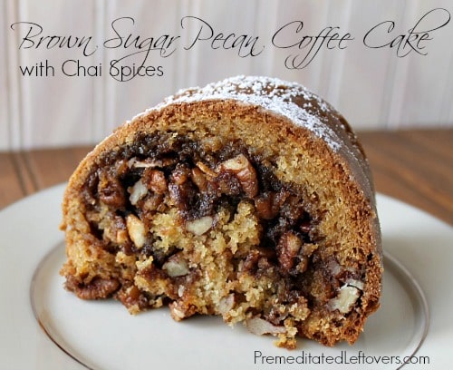 Brown Sugar Pecan Coffee Cake Recipe with Chai Spices