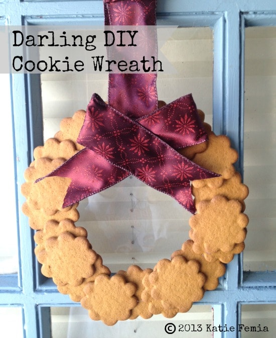 Easy Homemade Wreath Made with Cookies