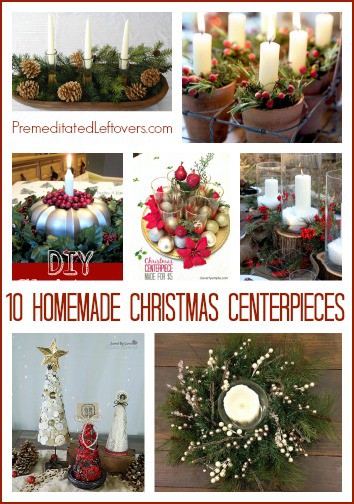 10 DIY Frugal Christmas Centerpieces- These easy, homemade Christmas centerpiece ideas are frugal and can be made with common household items.