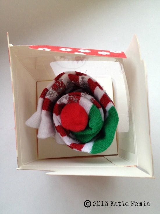 DIY Sock Cupcake Gift Idea - an inexpensive gift idea
