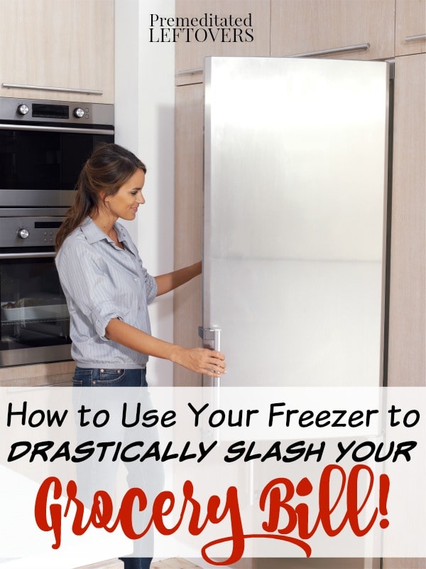 How to Use your freezer to save money on your grocery bill- Learn which foods you can buy in bulk when on sale and freeze to help you save money on groceries.