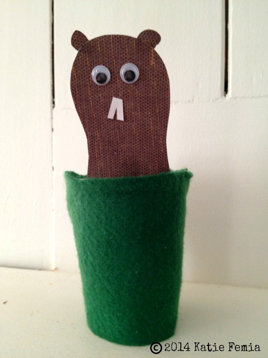 Groundhog Puppet: A Groundhog's Day Craft for Kids
