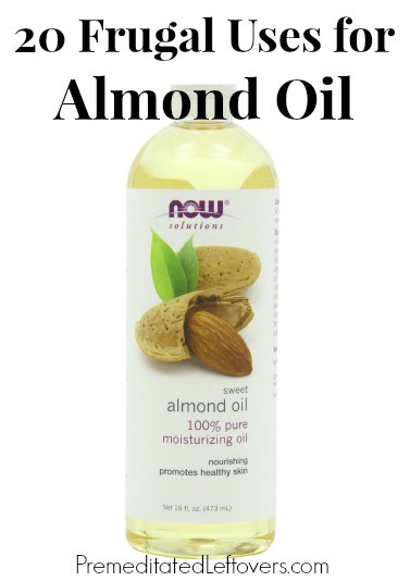 20 Frugal Uses for Almond Oil - Ways to use almond oil including homemade beauty treatments, natural health tips, and frugal household hacks.