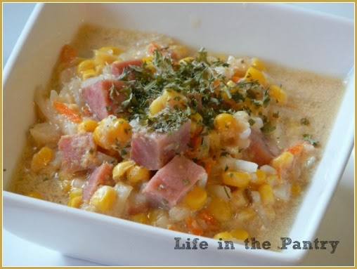 Crock Pot Corn Chowder from Life in the Pantry
