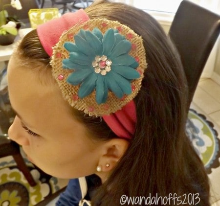 how to make a burlap hair bow