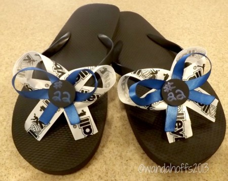 How to Decorate Flip Flops with Ribbon 