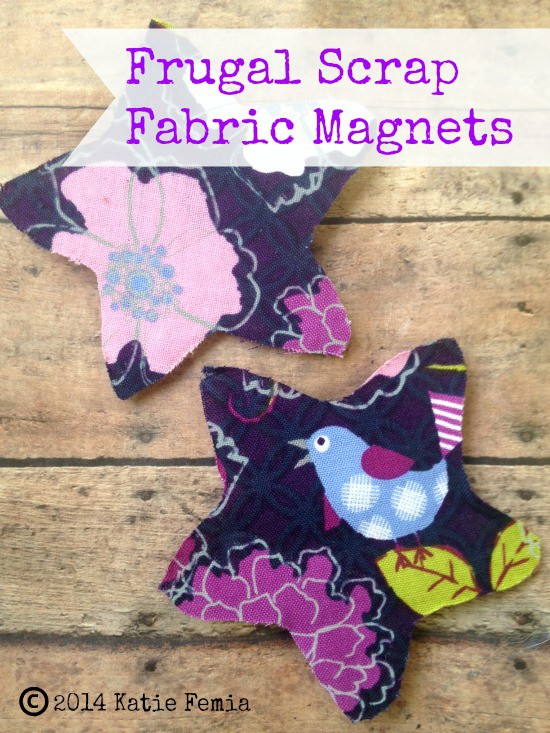 Frugal Scrap Fabric Magnets