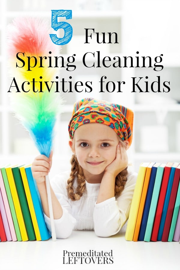 5 Fun Spring Cleaning Ideas that Kids Will Enjoy including spring cleaning games, spring cleaning activities and fun ways to clean. 