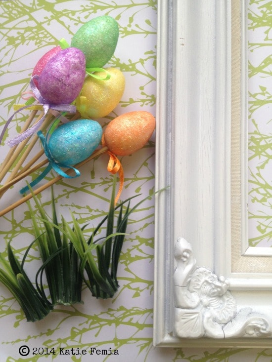 Supplies for Easy Easter Egg Frame Craft 