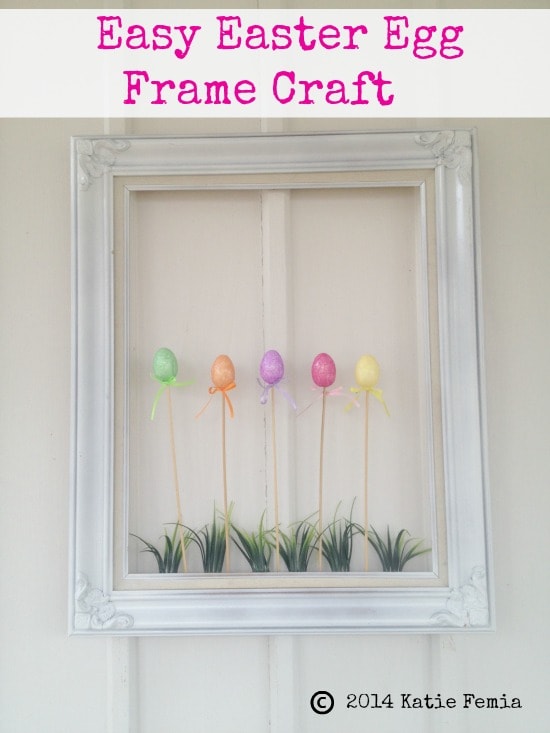 Easy Easter Egg Frame Craft - A Frugal Easter Decor Idea