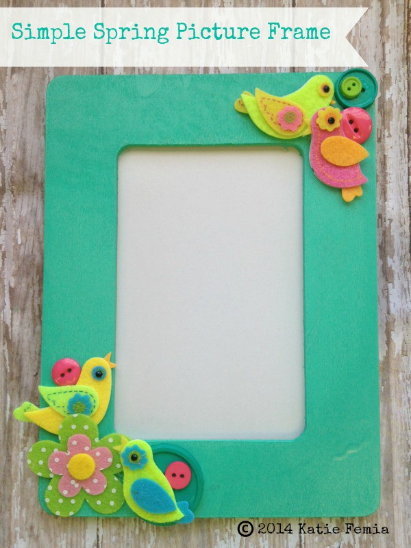 Simple Spring DIY Picture Frame