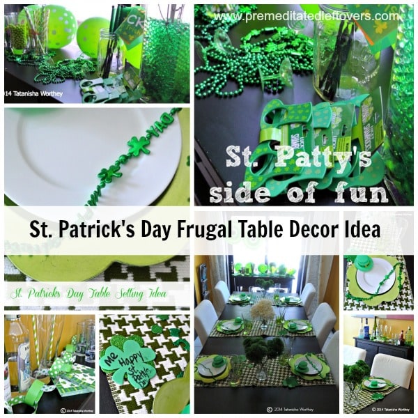 frugal St. Patrick's Day frugal table decor ideas