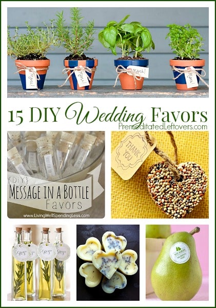 15 Frugal DIY Wedding Favor Ideas